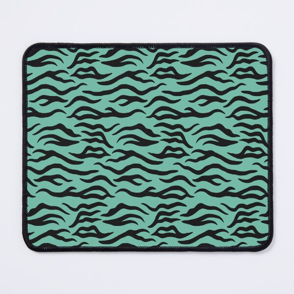Item preview, Pastel Green and Black tiger print designed and sold by pattern-archive.