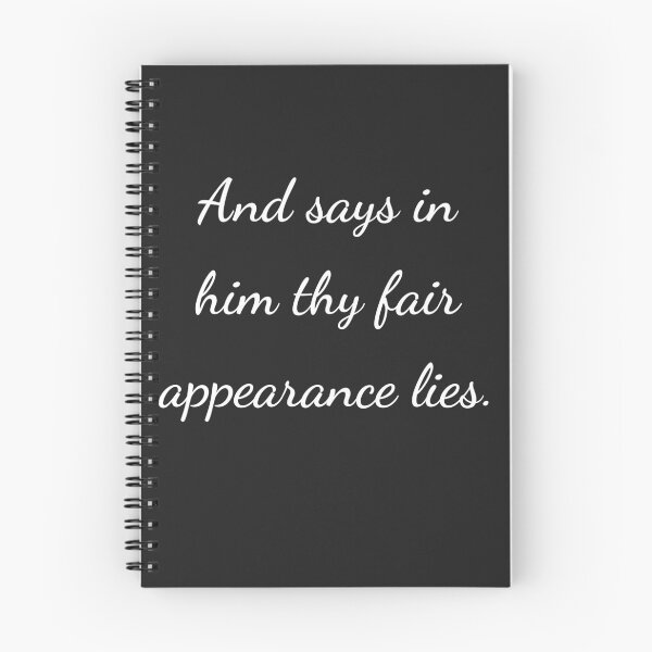 Item preview, "And says in him thy fair appearance lies." - handwriting white designed and sold by ariksworld.