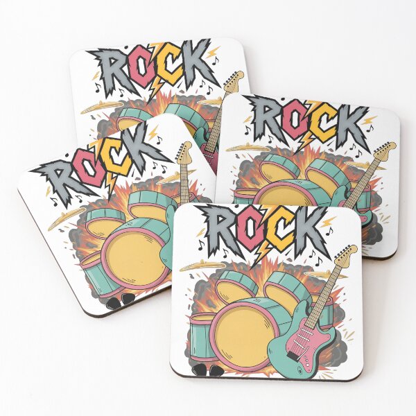 Item preview, Exploding Rock Music Drum Kit Guitar Design designed and sold by Echomyriad.