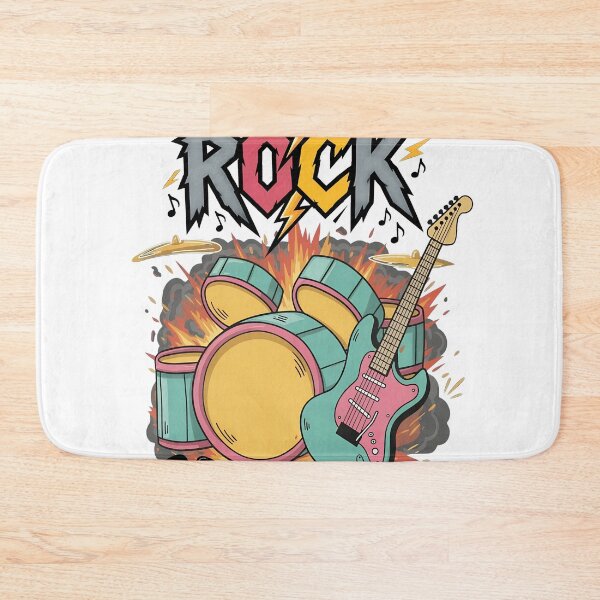 Item preview, Exploding Rock Music Drum Kit Guitar Design designed and sold by Echomyriad.