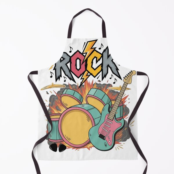 Item preview, Exploding Rock Music Drum Kit Guitar Design designed and sold by Echomyriad.