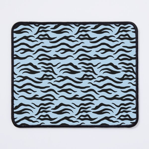 Item preview, Ice Blue and Black tiger print designed and sold by pattern-archive.