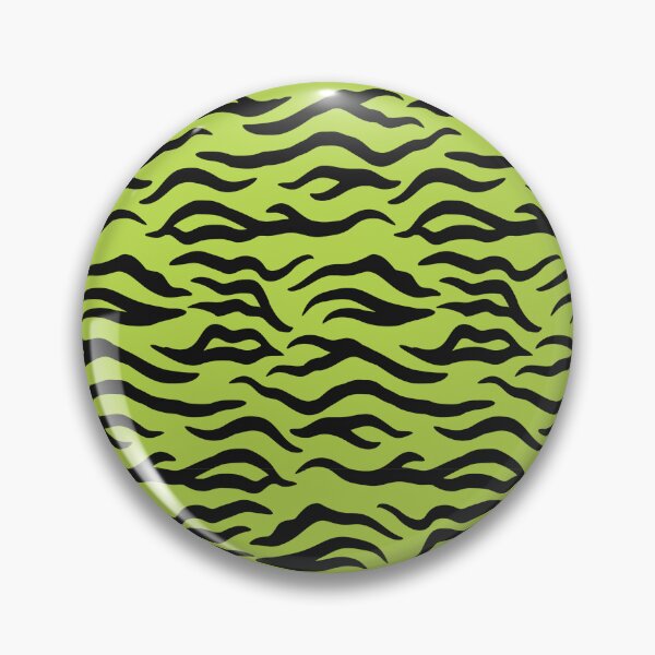 Item preview, Lime and Black tiger print designed and sold by pattern-archive.