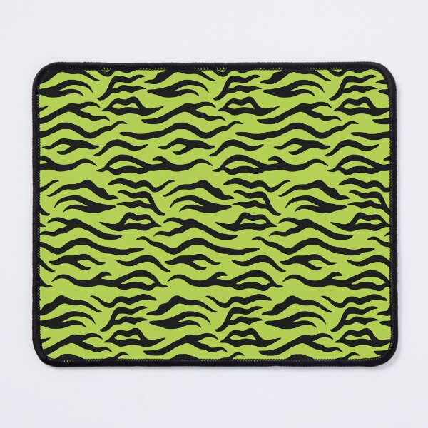 Item preview, Lime and Black tiger print designed and sold by pattern-archive.