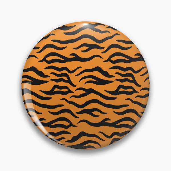 Item preview, Orange and Black tiger print designed and sold by pattern-archive.