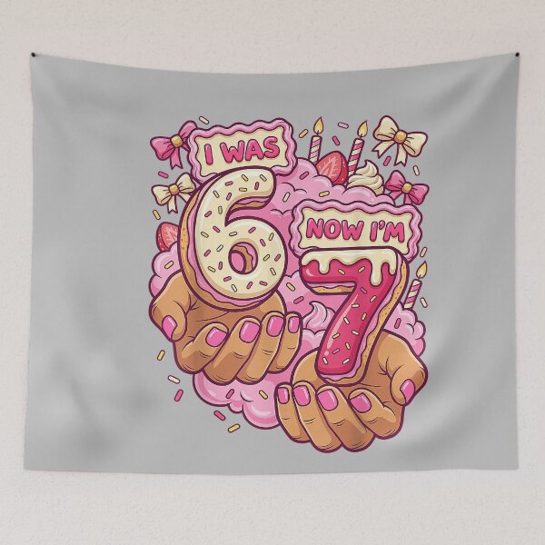 Item preview, I was 6 Now I'm 7 7th Birthday 6 7 Birthday Girls designed and sold by mjohnson9.