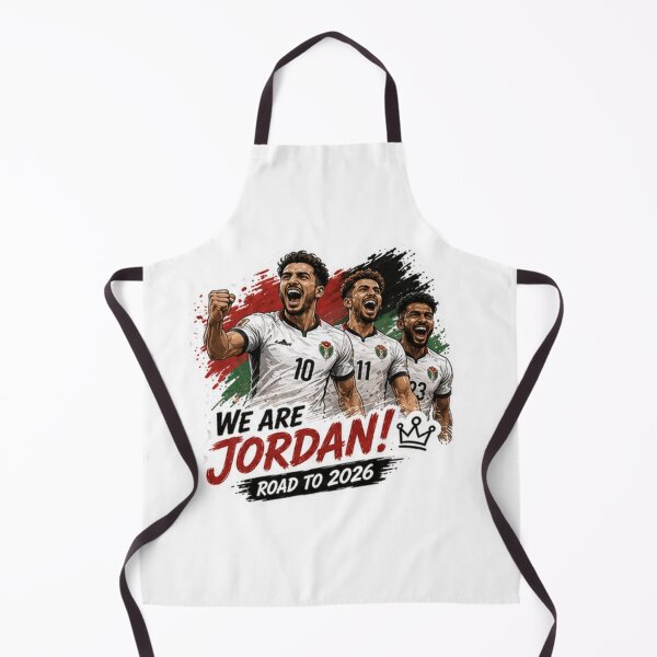Item preview, We Are Jordan! Road to World Cup 2026 Football Fan Sticker designed and sold by Pixanova.