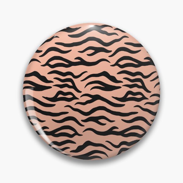 Artikelvorschau, Pfirsichfarbener und schwarzer Tigerprint entworfen und verkauft von pattern-archive.