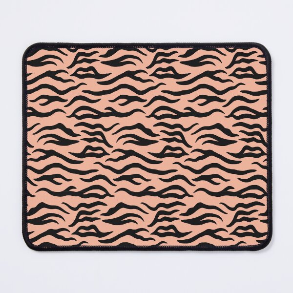 Item preview, Peach and Black tiger print designed and sold by pattern-archive.