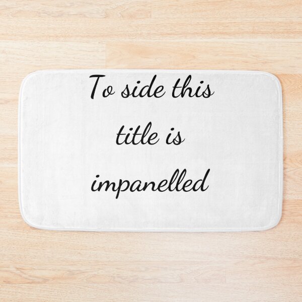 Item preview, "To side this title is impanelled" - handwriting black designed and sold by ariksworld.