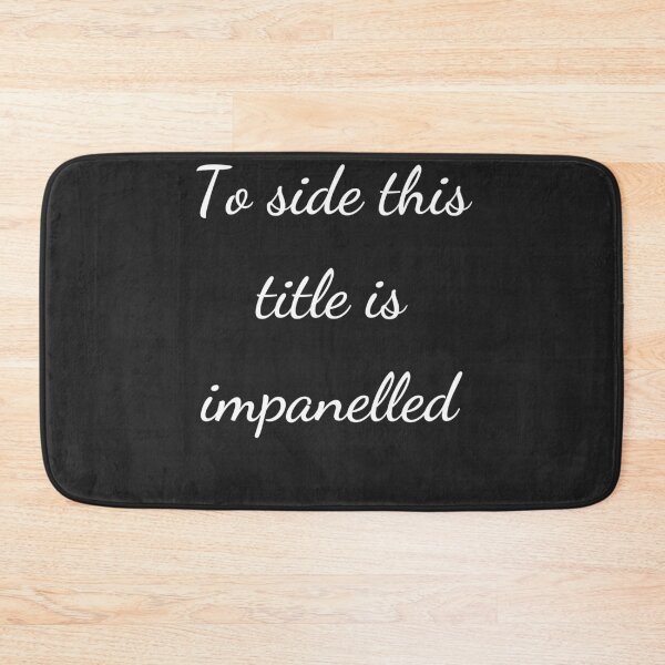 Item preview, "To side this title is impanelled" - handwriting white designed and sold by ariksworld.