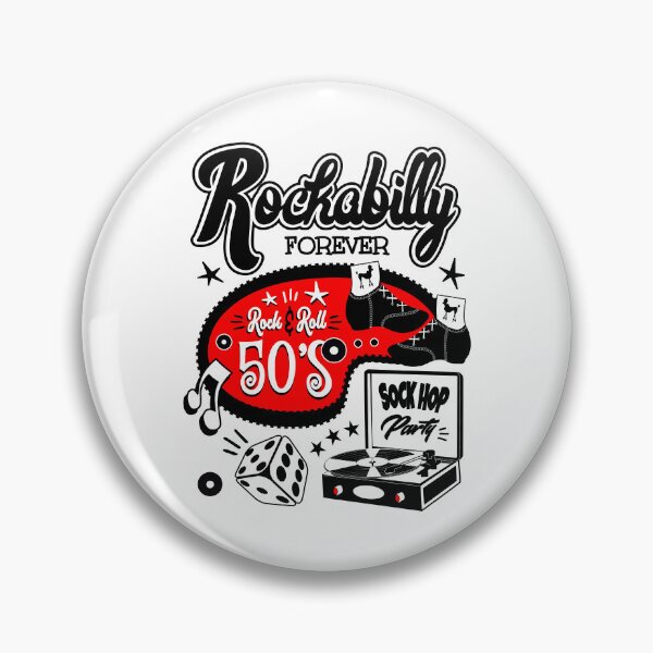 Aperçu de l'œuvre Années 1950 Sock Hop Dance Party Rockabilly Musique Rock and Roll Rockers Fifties créée et vendue par MemphisCenter.