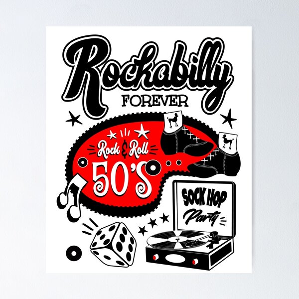 Item preview, 1950s Sock Hop Dance Party Rockabilly Music Rock and Roll Rockers Fifties designed and sold by MemphisCenter.