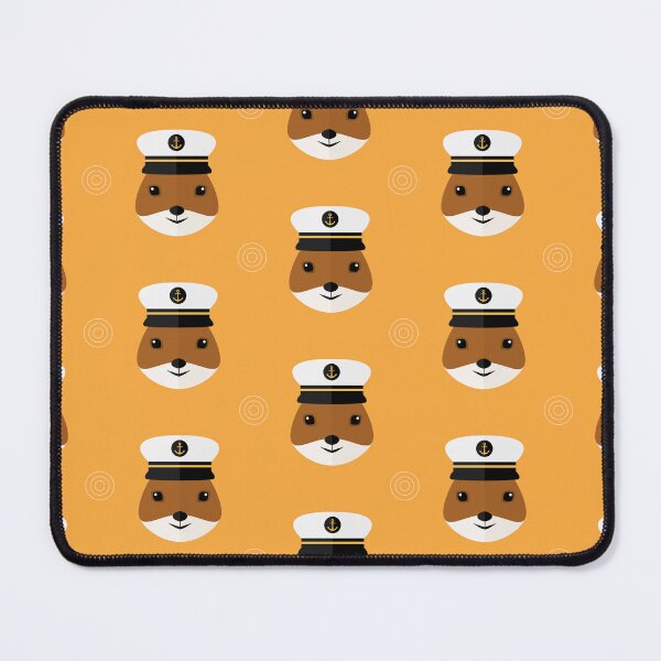 Item preview, Squirrels with sailor hat on orange designed and sold by reneesillus.