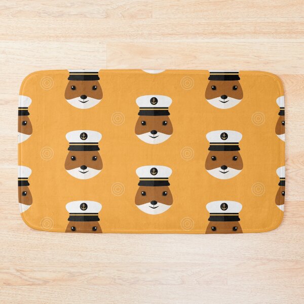 Item preview, Squirrels with sailor hat on orange designed and sold by reneesillus.