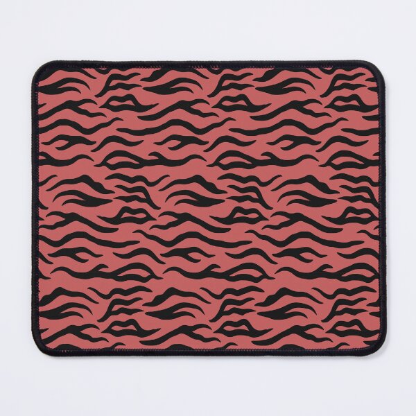 Item preview, Pastel Red and Black tiger print designed and sold by pattern-archive.