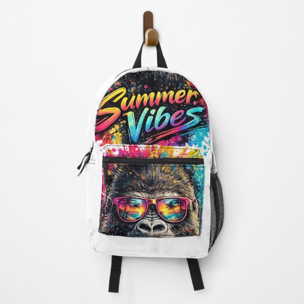Item preview, Summer Vibes Gorilla – Cool Sunglasses Color Splash T-Shirt Design designed and sold by GooniSL.