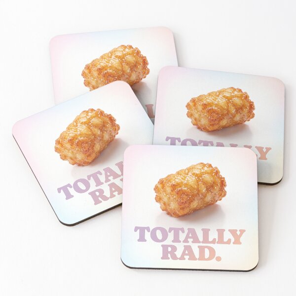 Item preview, Totally Rad Tater Tot Sticker | Y2K Retro Aesthetic Food Art designed and sold by DmaarGroup.