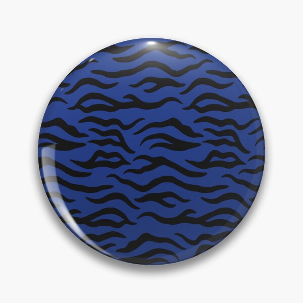 Item preview, Royal Blue and Black tiger print designed and sold by pattern-archive.