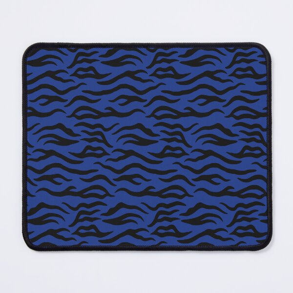 Item preview, Royal Blue and Black tiger print designed and sold by pattern-archive.