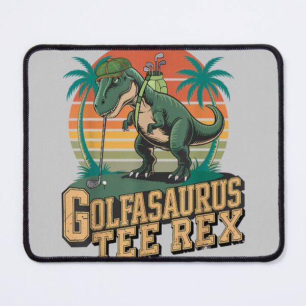 Item preview, Golfasaurus Tee Rex Vintage Golf Dinosaur Retro Design designed and sold by KathieFaugh.