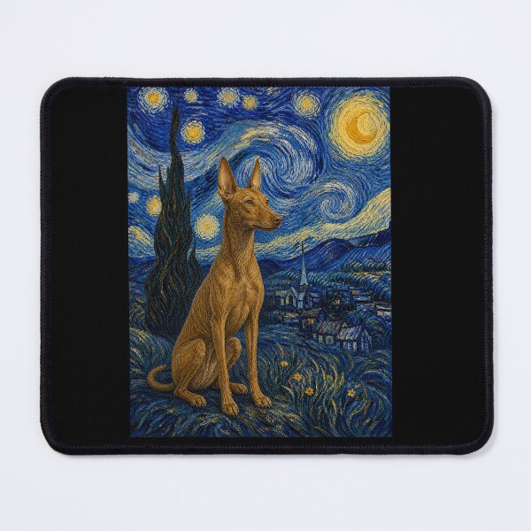 Item preview, Cirneco dell'Etna Dog Van Gogh Starry Night designed and sold by Littermin.