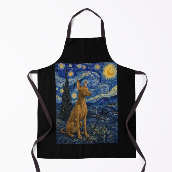 Item preview, Cirneco dell'Etna Dog Van Gogh Starry Night designed and sold by Littermin.