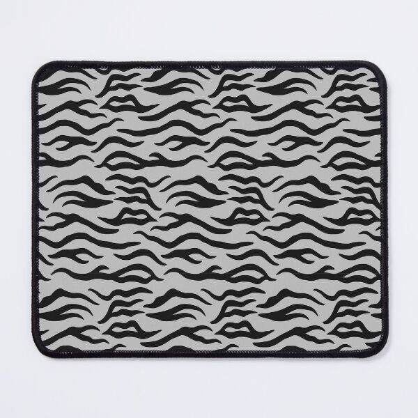 Item preview, Silver and Black tiger print designed and sold by pattern-archive.
