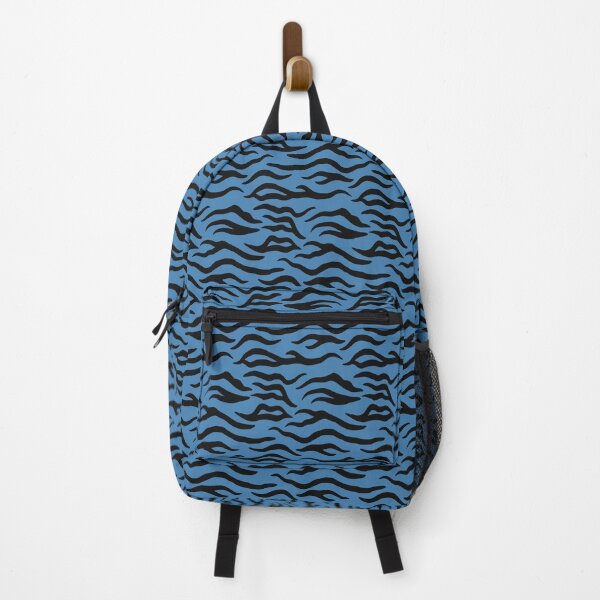 Item preview, Steel Blue and Black tiger print designed and sold by pattern-archive.