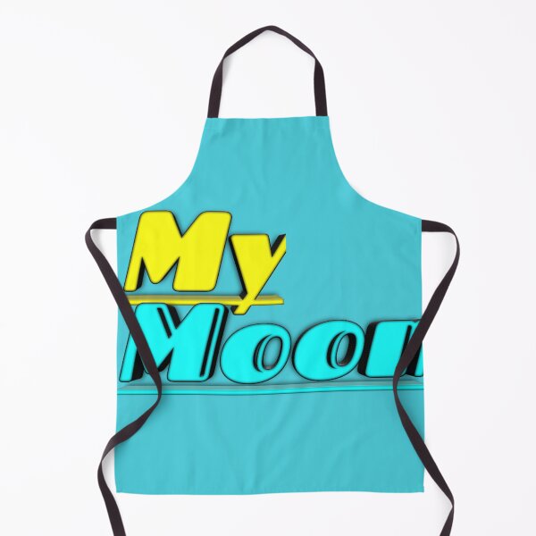 Item preview, My Moon 3D Typography Art - Vibrant Yellow & Cyan Design designed and sold by Faali950.