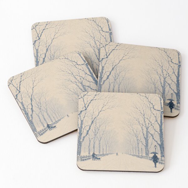 Item preview, Winter Silence at The Mall designed and sold by UkiyoCities.