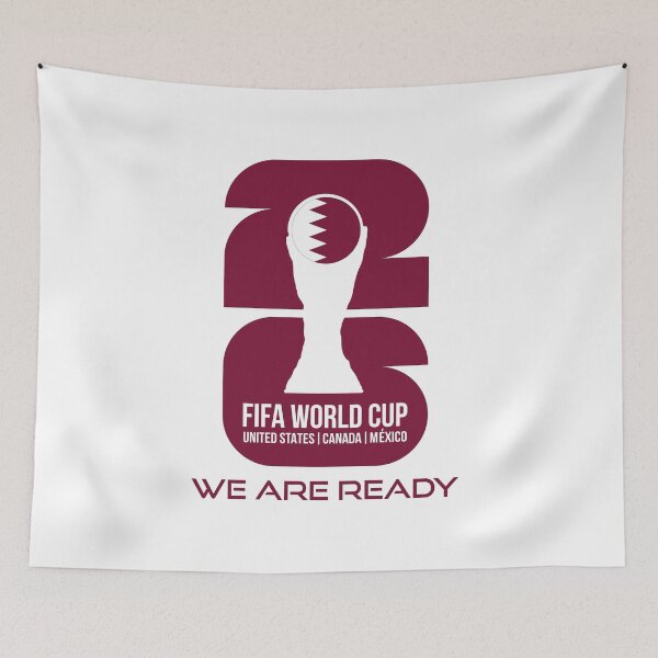 Item preview, Qatar World Cup 2026 We Are Ready Trophy Sticker designed and sold by topprinting.