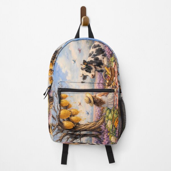 Item preview, Outdoor Meal with a Cow in the Lavender Field designed and sold by M-Y-A-R-T-.