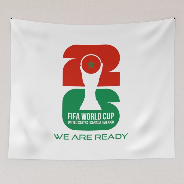 Item preview, Morocco World Cup 2026 We Are Ready Trophy Sticker designed and sold by topprinting.