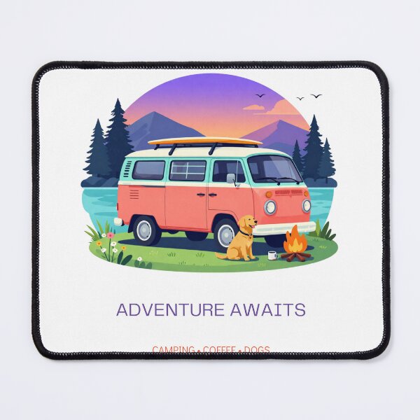 Item preview, Adventure Awaits, Camping Lover Design, Outdoor Adventure, Hiking Graphic, Nature Explorer Gift, Camp Life Art designed and sold by gluxdesing.