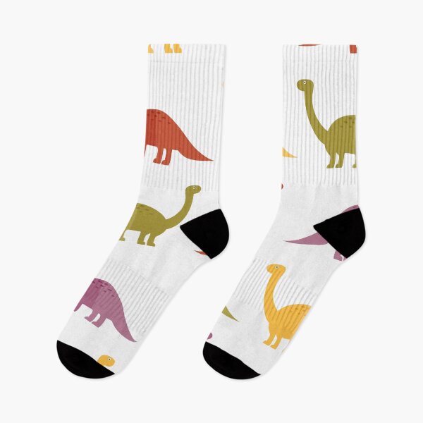 Artikelvorschau, Bunte Dinos auf weißem Grund entworfen und verkauft von reneesillus.