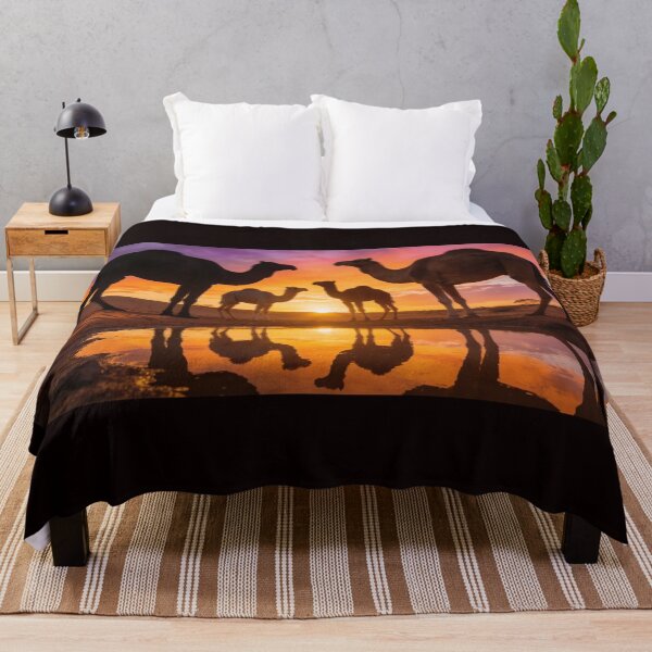 Item preview, Camels at Sunset designed and sold by The Aussie Muse • Purple Empress .