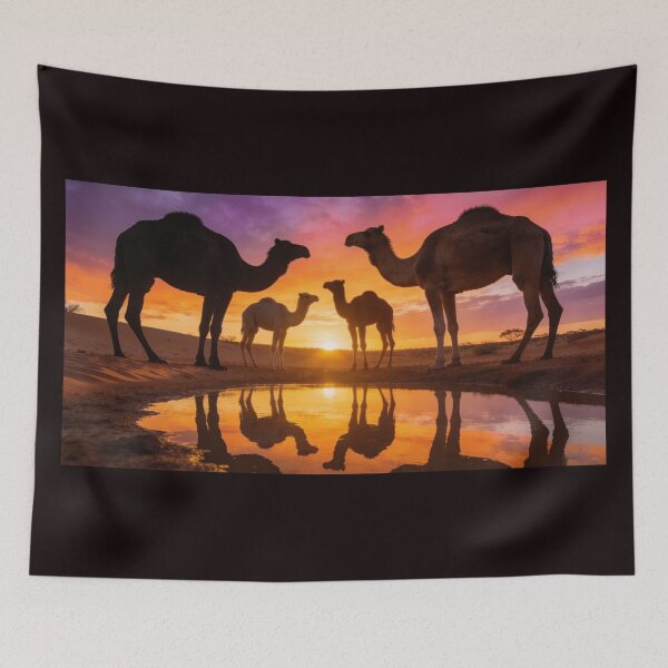 Item preview, Camels at Sunset  designed and sold by The Aussie Muse • Purple Empress  .
