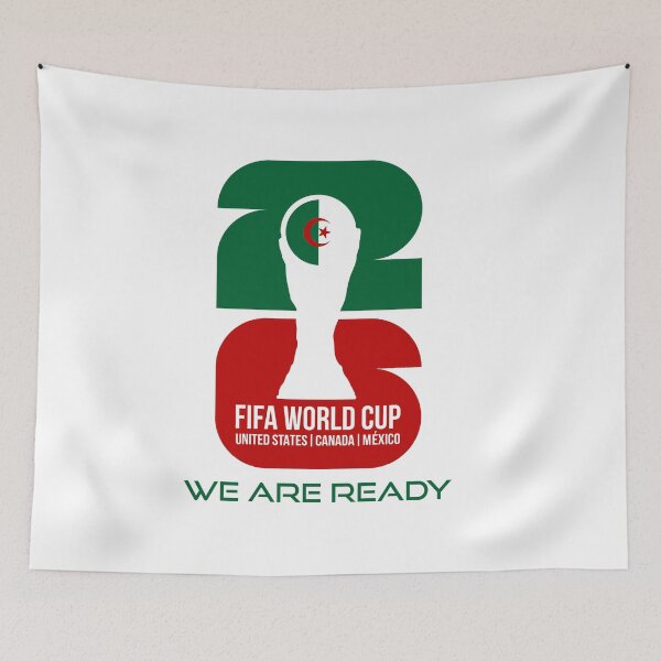 Item preview, Algeria World Cup 2026 We Are Ready Trophy Sticker designed and sold by topprinting.