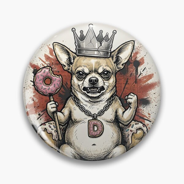 Item preview, DONUT DICTATOR CHU Tattoo Flash Art designed and sold by Animalpetslover.