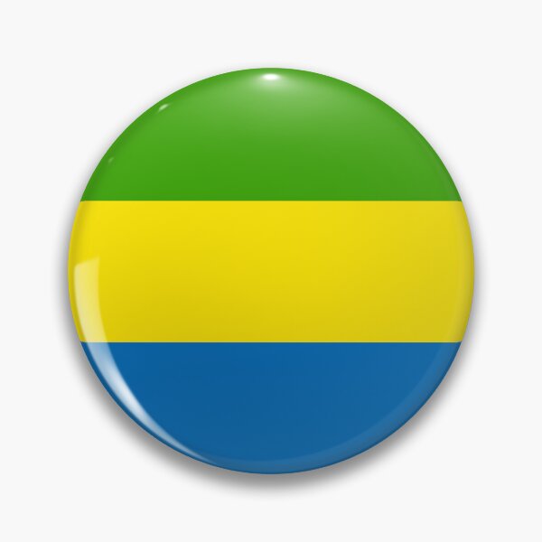 Item preview, Gabon Circle Flag GA designed and sold by shitpostee.