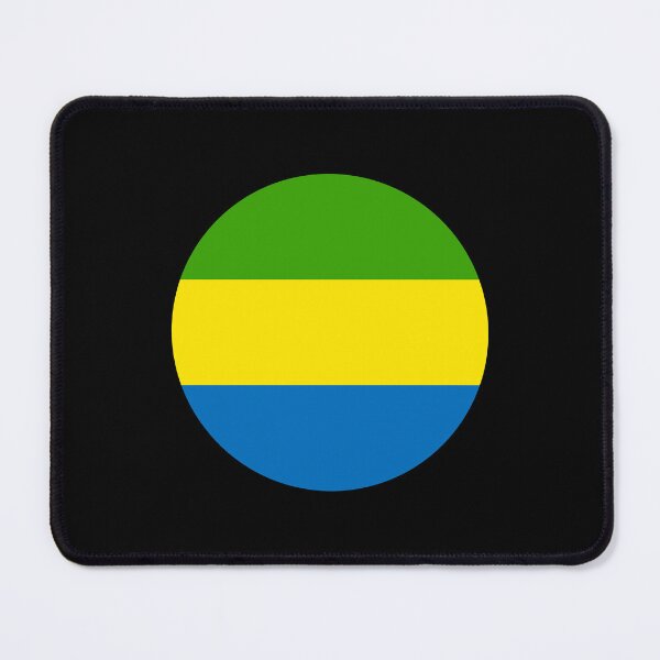 Item preview, Gabon Circle Flag GA designed and sold by shitpostee.