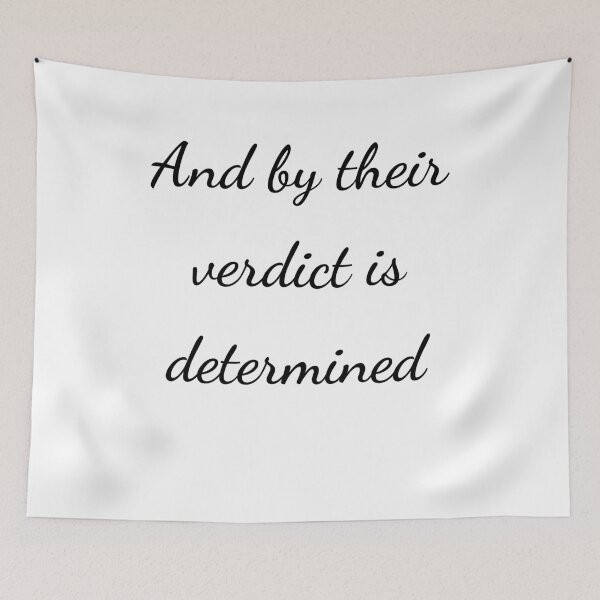 Item preview, "And by their verdict is determined" - handwriting black designed and sold by ariksworld.