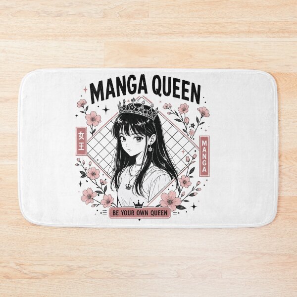 Item preview, Manga Queen with Flowers and Crown Illustration designed and sold by Ahmedsyde.