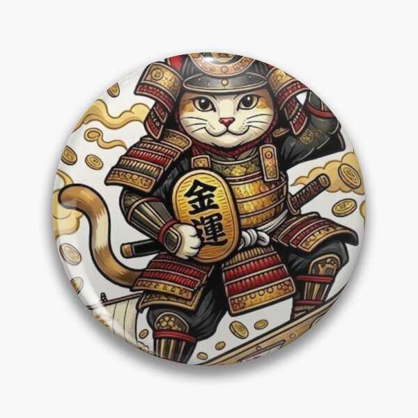 Item preview, Samurai Lucky Cat Skater | Prosperity Ride Maneki Neko designed and sold by SAMURAI-KAMON.