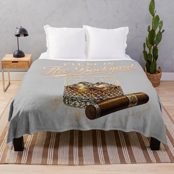 Item preview, I'll Be in The Backyard Funny Bourbon Cigar Lovers designed and sold by mjohnson9.