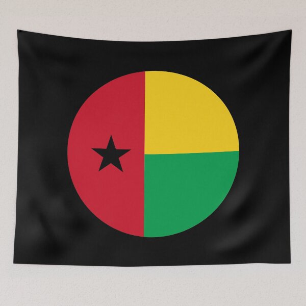 Item preview, Guinea-Bissau Circle Flag GW designed and sold by shitpostee.