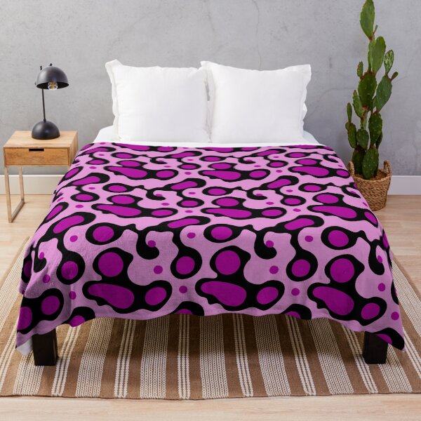 Item preview, Groovy Magenta And Black Lava Lamp Pattern designed and sold by igraphixart.