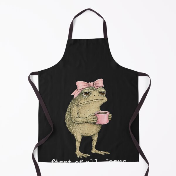 Item preview, First of All Jesus Thinks I'm A Delight Frog Meme designed and sold by CriseldaBruning.