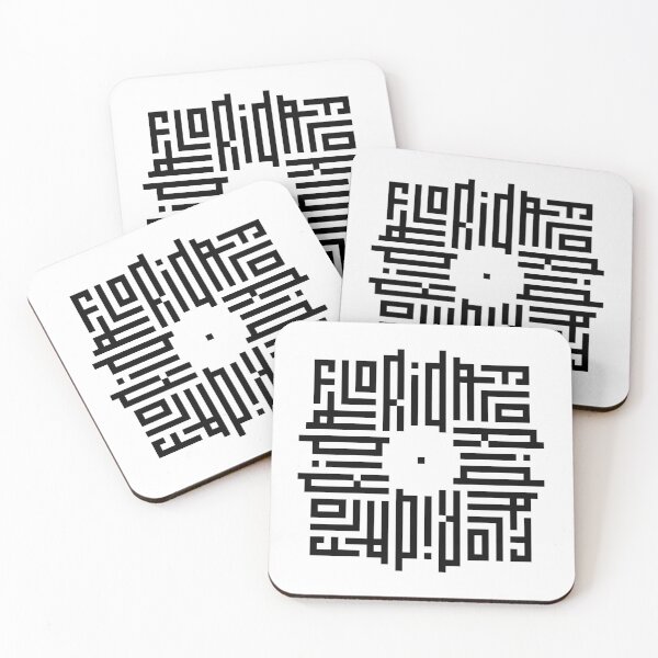 Item preview, FLORIDA | Black  | Modern Geometric Kufi Calligraphy | From Name to Art   designed and sold by FOR YOUR NAME.